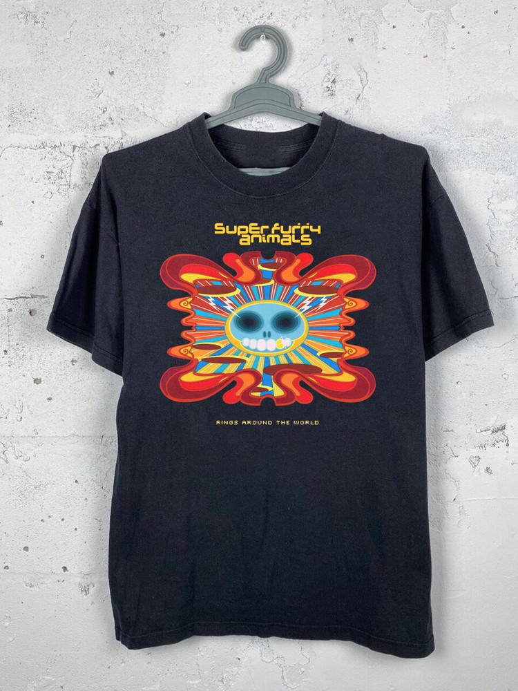 

Super Furry Animals Rings Around The World T Shirt All Size S-5XL AL1059 Unisex T-Shirt S