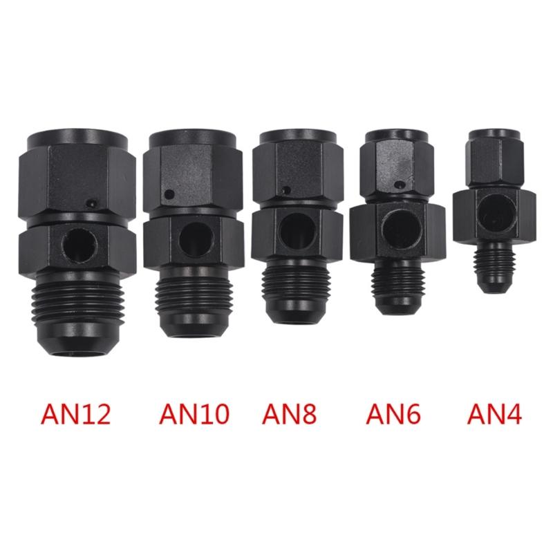 Aluminum Male to Female Adapter with 1/8NPT Port Oil Cool Joint Flexible Male to Female Adapter with 1/8NPT Port