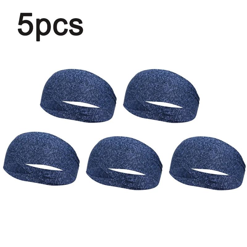 1/3/4/5pcs Elastic Sports Headbands Sweat Absorption Headdress Quick Dry Workout Headband Anti-slip Breathable Sweatbands