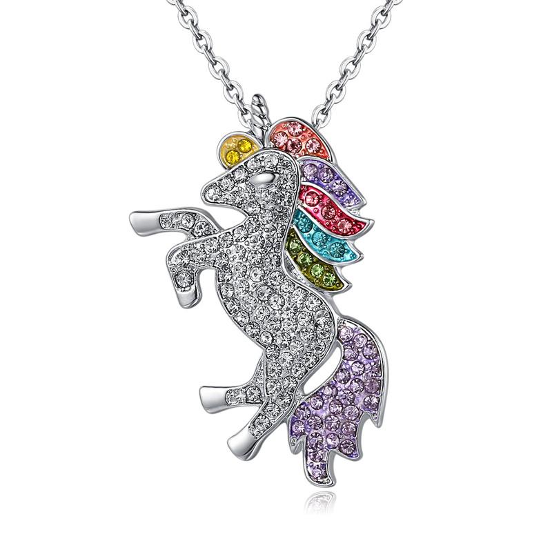 Unicorn Necklace Bracelet Earrings Ring Set Accessory Set