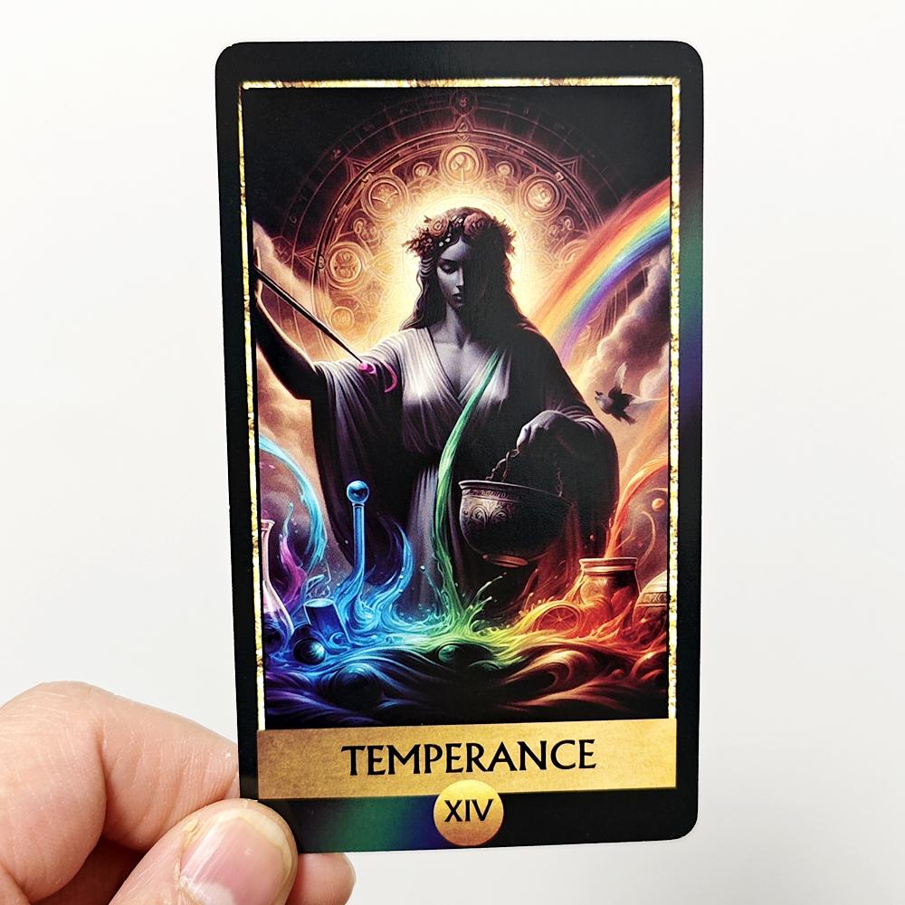 10.3*6cm Rainbow Tarot Deck 78 Colorful Tarot Oracle Cards Illustration Divination Wisdom Oracle Cards RWS System for Beginners
