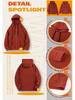 Men's Plus Size Fleece Hooded Zipper Sweatshirt with Velvet Lining
