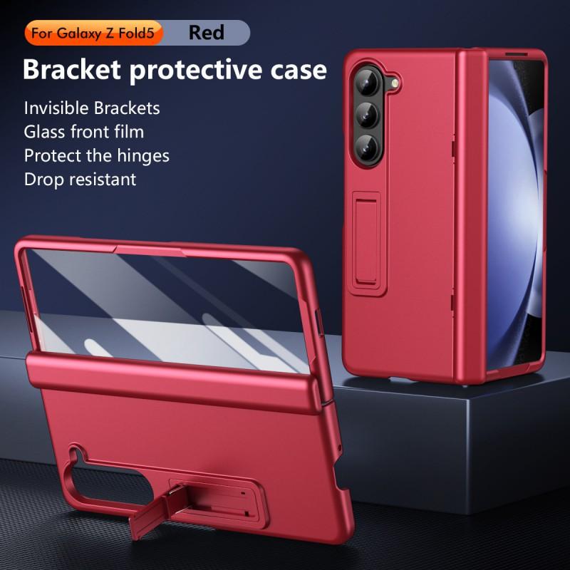 Full Coverage Shockproof Phone Case With Adjustable Stand Galaxy Z Fold8 Fold7 Fold6 Fold5 Fold4 Fold3 PC
