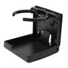 Car Cup Holder ScrewMount Foldable SpaceSaving for Drivers, Commuters, RV, Boat Black