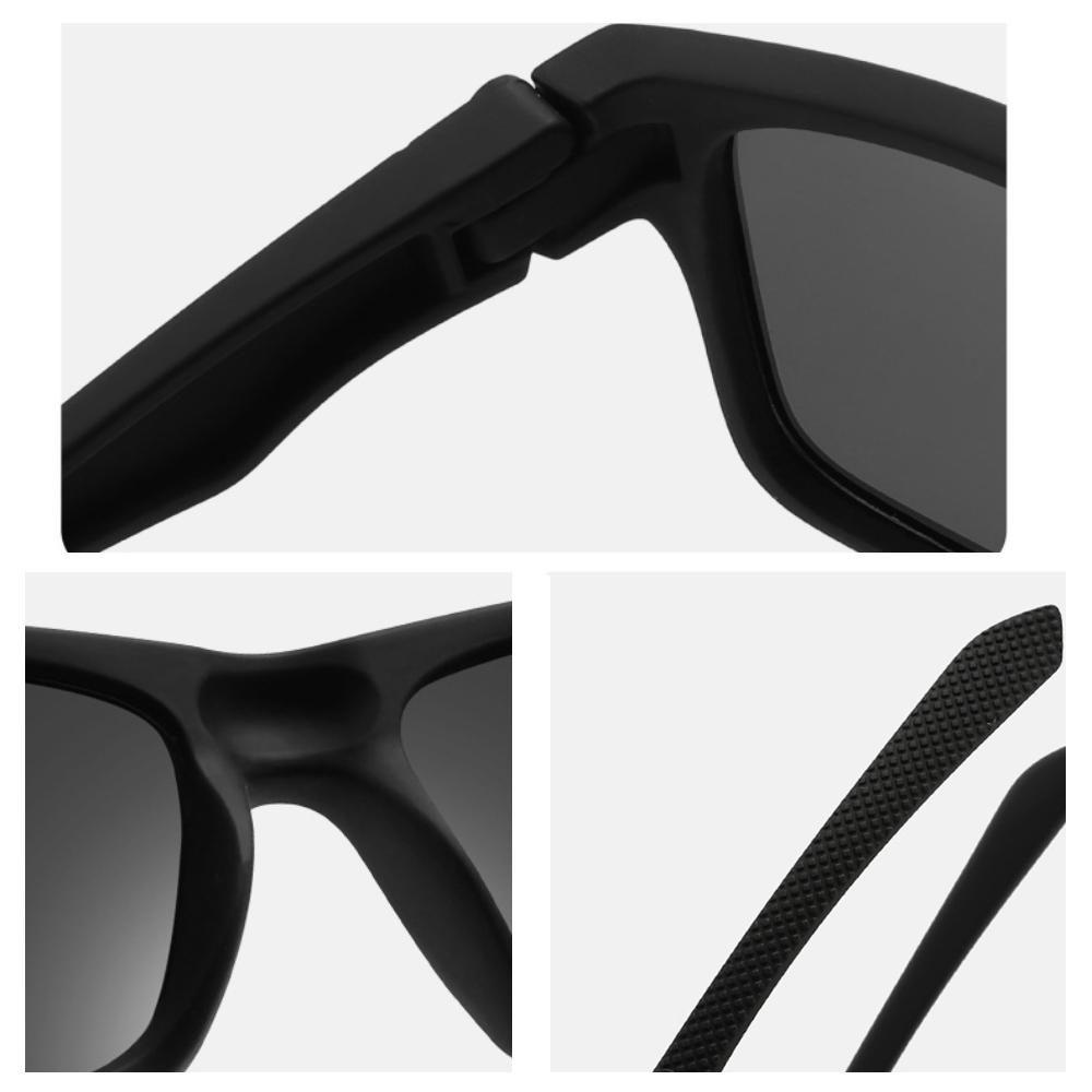 Men Women UV400 Sport Cycling Glasses Polarized Sunglasses Square Frame Eyewear Outdoor Driving Goggles Riding Sun Glasses