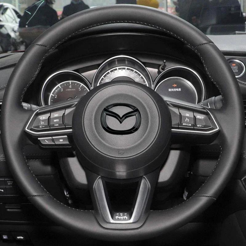 2025 Gorący ABS Samochodowa Kierownica Środkowa Emblemat Odznaka dla logo Mazda CX5 RX7 Atenza Axela 3 2 5 CX3 MX3 MX5 CX4 CX9 CX7 RX8 Proteg