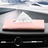 PU Leather Car Sun Visor Tissue Boxes Car Tissue Box Towel Holder Hanging On Visor Auto Interior Storage Decoration Accessories