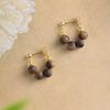 Natural Sandal Wood Earrings Featuring Traditional Chinese Designs Expertly Crafted for Sensitive Skin Wear