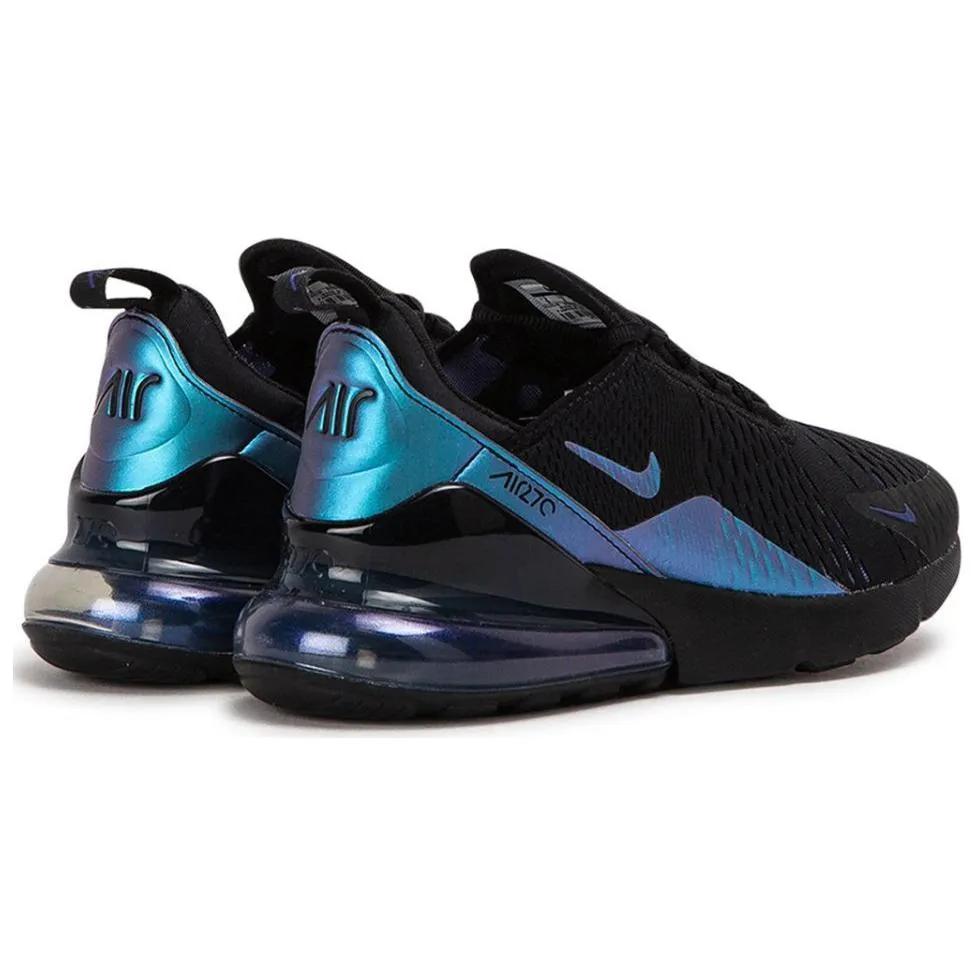 Nike Womens Air Max 270 'Throwback Future' (women's sizes) Black / Laser Fuchsia-Regency Purple Running Shoes AH6789 011