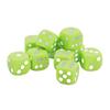 30PCS Dice Set 16MM Plastic 6 Sided Round Corners Dice Cubes for Table Games Board Games Light Green