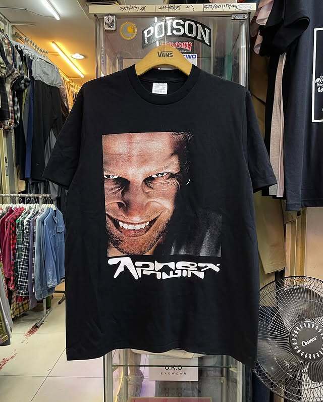 Aphex Twin Rock Band Short Sleeve Black Short Sleeve Unisex Shirt KH14923 S