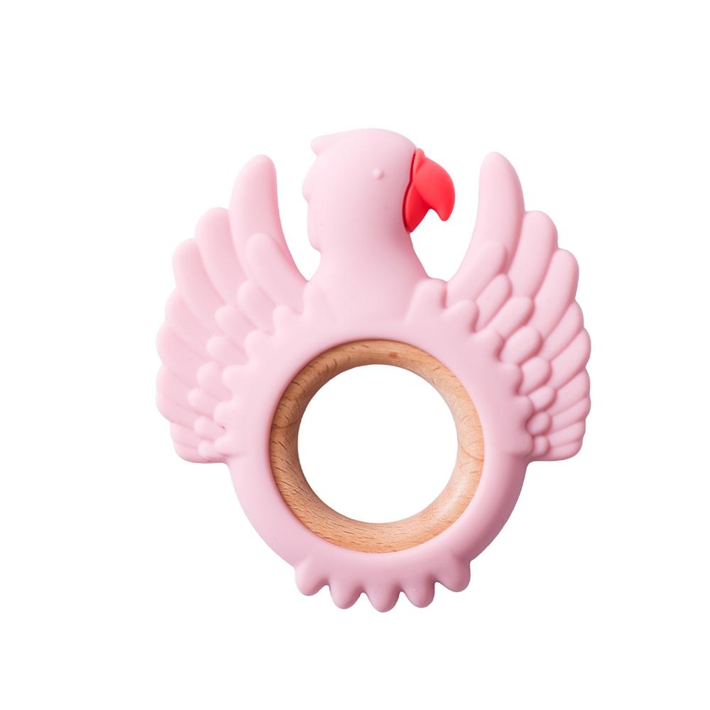 New Style 1Pc Silicone Teether Food Grade Baby 0-12 Toys Swan Teething Rings Sensory Toys For Toddlers Silicone Montessori Toys