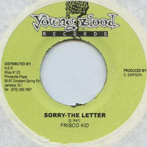 

7-дюймовая пластинка FRISCO KID / KIKI - Sorry The Letter / Promises Made Young Blood 2004 Ямайка Регги, Ска и Даб