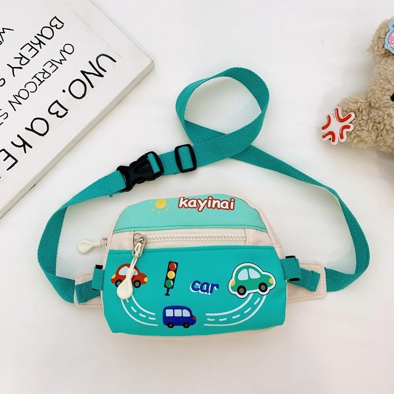 Adorable Cartoon Car Design Kids Backpack With Lightweight Nylon Fabric For Preschoolers