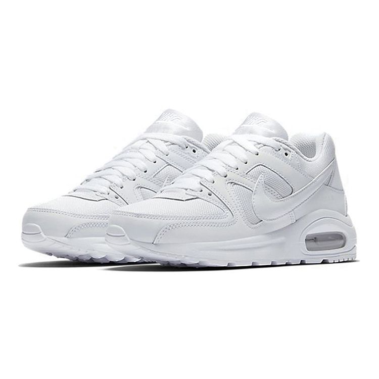 Nike Air Max Command Flex Retro Sportovní Tkanina Odpružení Protiskluzové Odolné proti Opotřebení Prodyšné Střih Nízký Svršek Běžecká Obuv Dětská teniska Bílá 844346-101