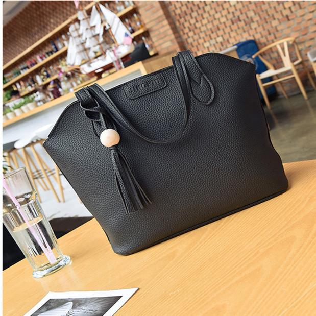 3pcs Bag Set Women Handbags Pu Leather Tassel Shoulder Crossbody Bags Fashion