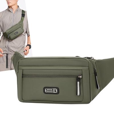 Herren Hüfttasche Outdoor Sport Multifunktionale Verschleißfeste Wasserdichte Große Kapazität Nylon Brusttasche Handy Tasche