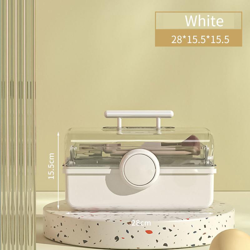 Cosmetics Storage Box Dust-proof Skin Care Products Lipstick Storage Box Makeup Brush Nail Art Toolbox