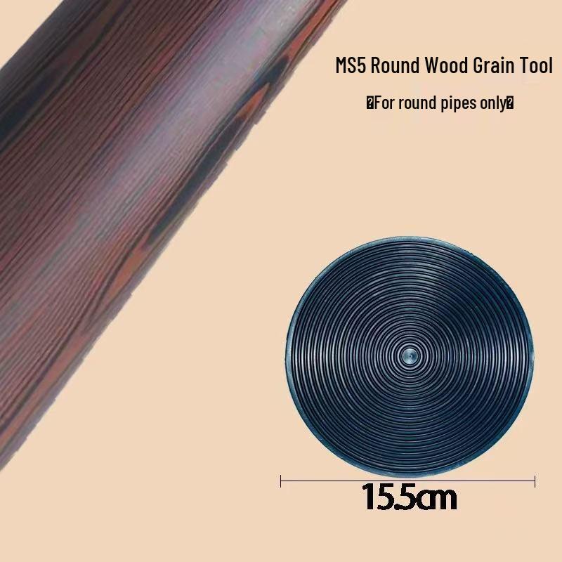 Black MS5 Wood Grain Rubber Sheet & Paint Applicator Tool