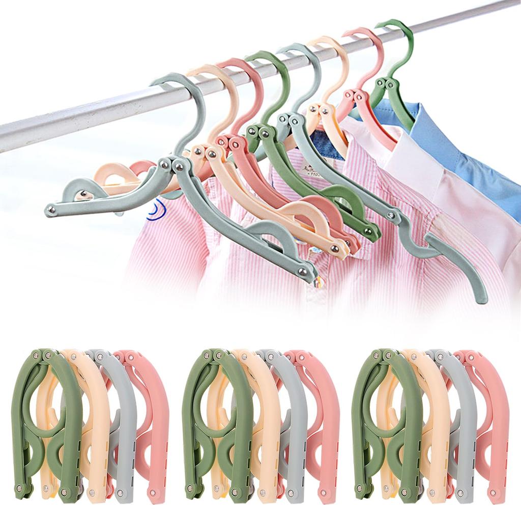 10 Pcs Travel Folding Hangers Cruise Ship Essentials Accessories Portable Household Multi Clothes Hanger Foldable Drying Rack