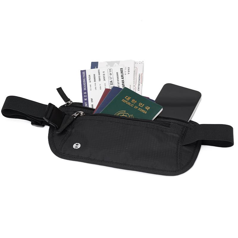 Wasserdichte Diebstahlschutz-Reisepass-Bauchtasche mit Handyfach