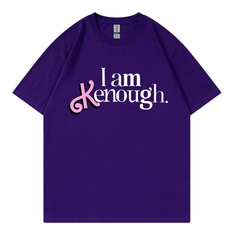 Letter Print Short Sleeve Loose Cotton Top Comfortable T-Shirts Women’s