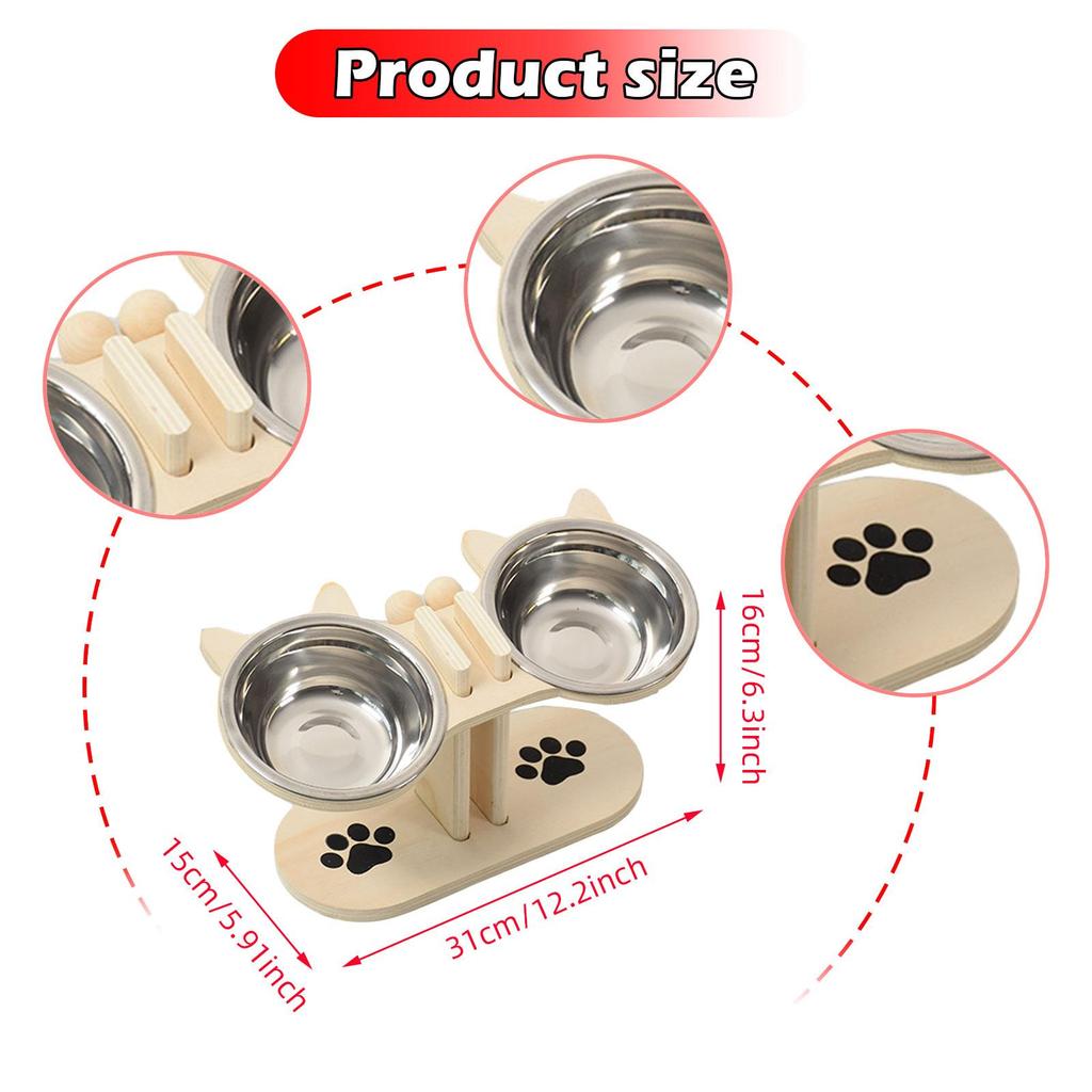 Cat Bowls Elevated Pet Food Bowls for Small Dogs and Cats Food and Water