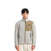 New Balance Contrasting Colors Knit Suede Sports Stand Collar Logo Lamb's Wool Jacket Autumn Creamy White Men's AMJ13346-MSU