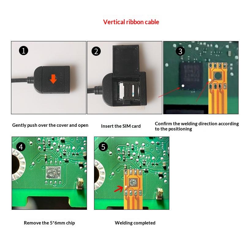 Sim Card Slot Adapter 4G Sim Slot Adapter With 20Pin Cable Connector For Android Multimedia Gps Radio Car Accessories