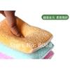 12pcs ANTI-GREASY bamboo fiber wrap sponge washing dish foam,magic multi-function wipping/cleaning rags