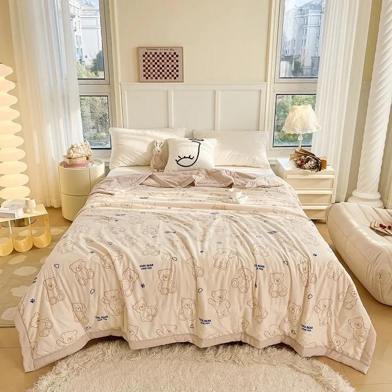 

Літня тонка ковдра 150/180/200/220 см Кондиціонер Чотирисезонна ковдра/ковдра/ковдра Постільні ковдри Односпальна ковдра 200X230cm