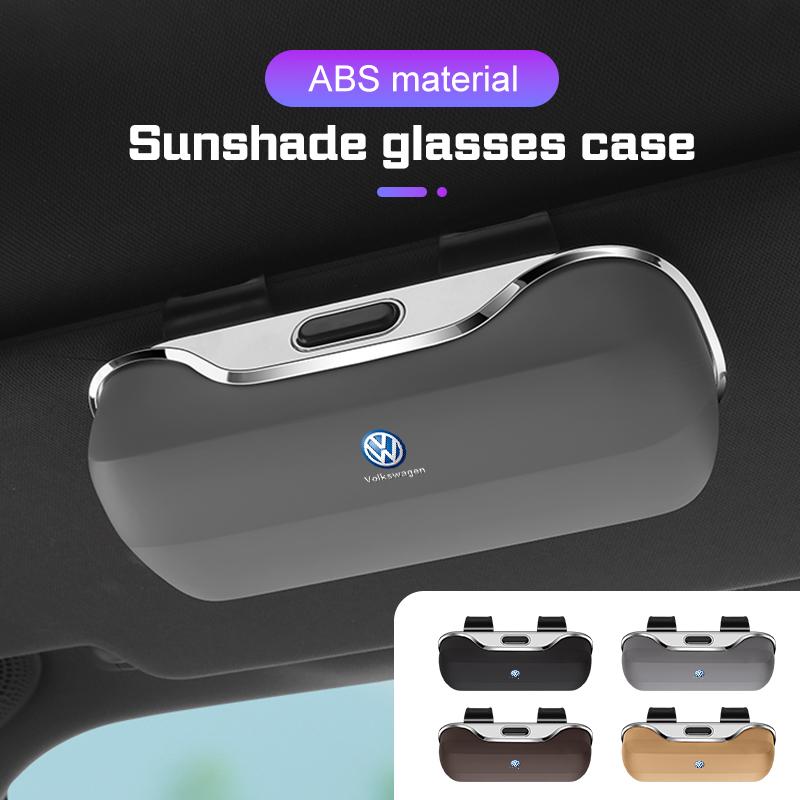 DOG1 For Volkswagen VW R GTI Beetle Touareg Tiguan Touran CC Golf Car Visor Glasses Case Accessories Sunglasses Holder Eyeglasses Box