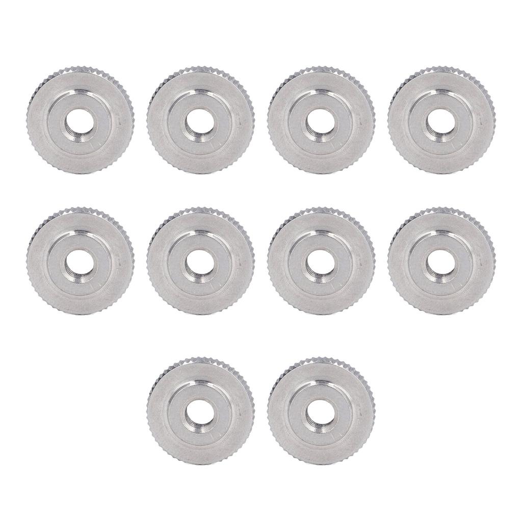 Knurled Thumb Nut 304 Stainless Steel Knurled Flat Head Through Hole Hand Tightening NutM6