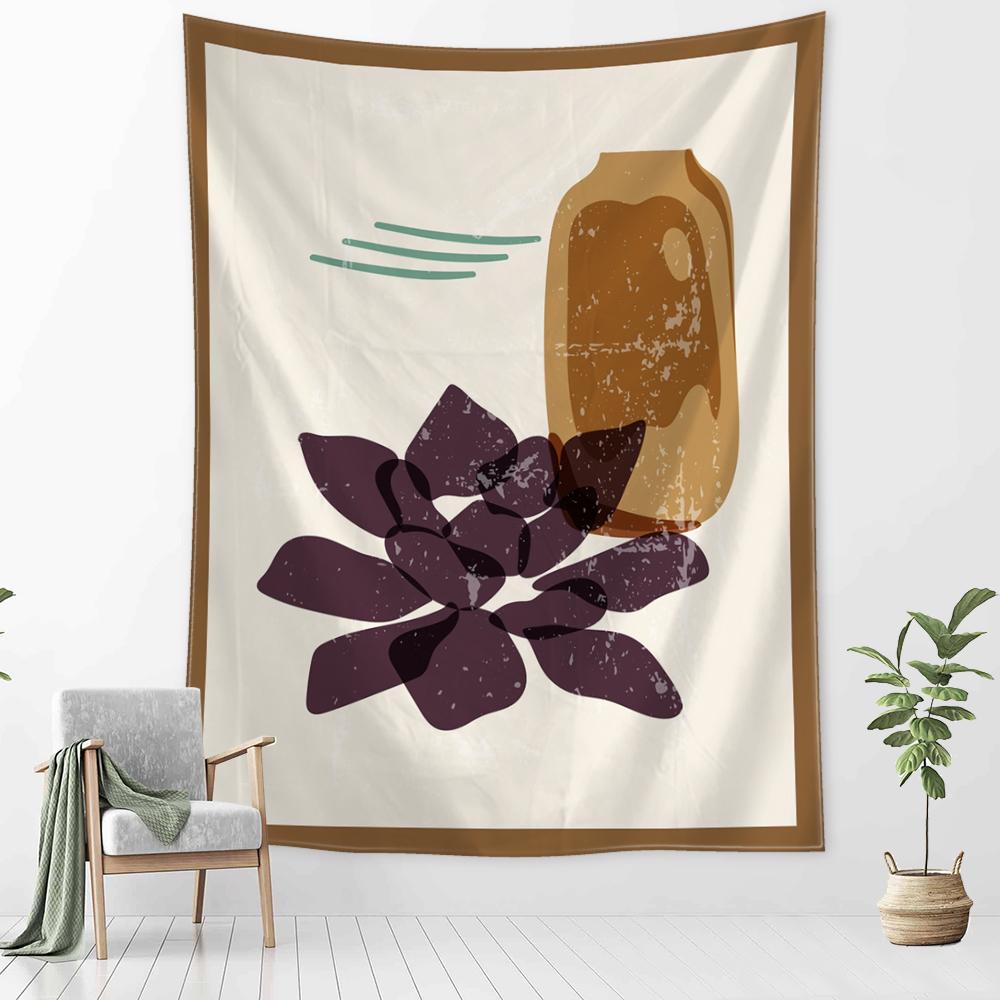 Tapestrie Ilustrație Abstractă Agățat de Perete Vrăjitorie Misterios Minimalist Hippie Pânză de Fundal Decor Acasă