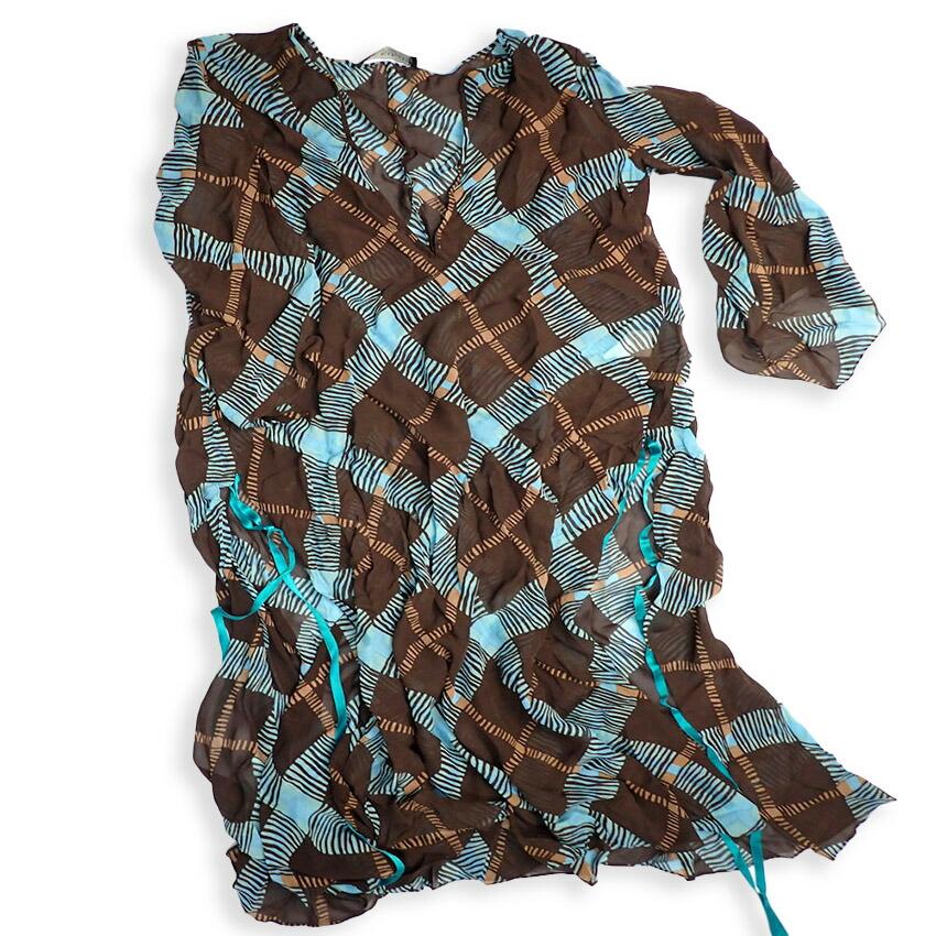 

[Б/у] KEITA MARUYAMA прозрачное шифоновое платье [b42-29]