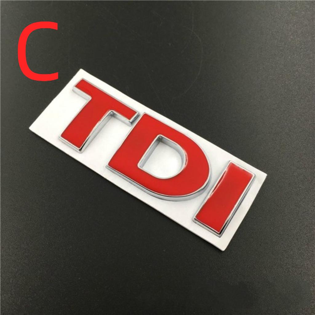 Cheap 3D Metal TDI Logo Front Hood Grill Emblem Rear Trunk Badge ...