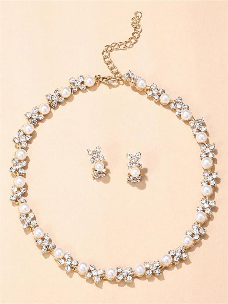 Necklace Jewellery Set for Women Latest Stylish Design Fancy Pearl Choker