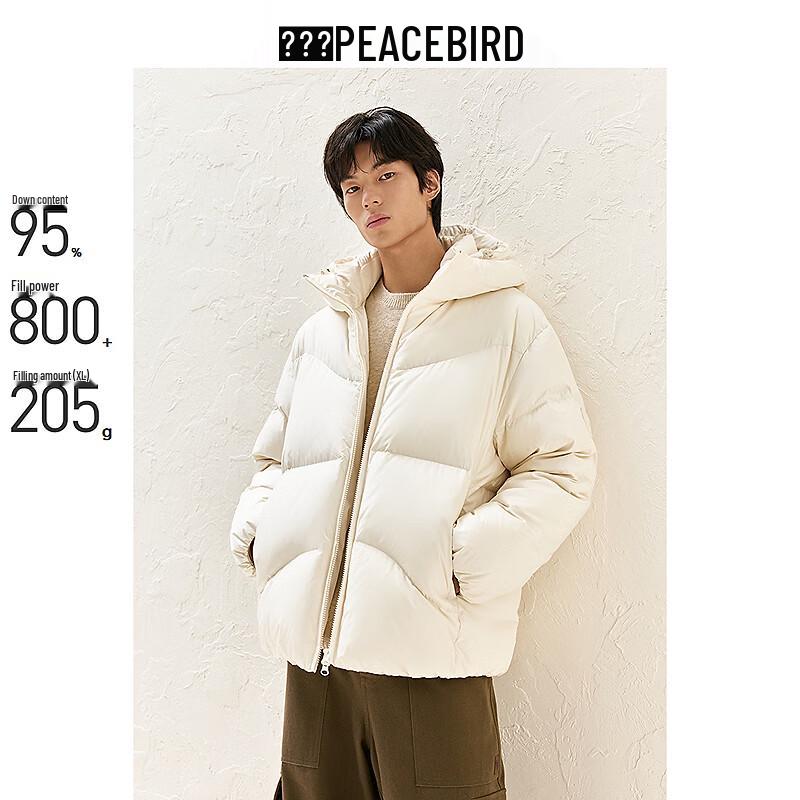 Men s Hooded Puffy Down Jacket M