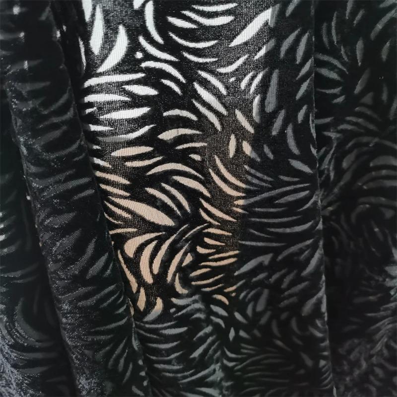 50cm/100cm*114cm Floral Printed African Lace Velvet Fabric Brocade Jacquard Tulle Fabric for Dress DIY Sewing Clothing