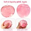 Hot Sale Handmade Apple Squishy Toy Soft Slow Rebound Stress Relief Squeeze Toys Realistic Fruit Model Relaxing Gift for Friends