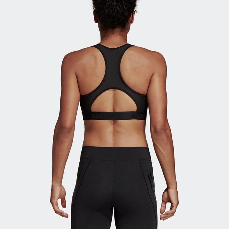 Adidas Contrast Stripe Sports Bra Women Underwear Black DT4026