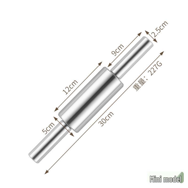 Stainless Steel Seamless Rolling Pin for Dough, Dumplings, Noodles, and Baking