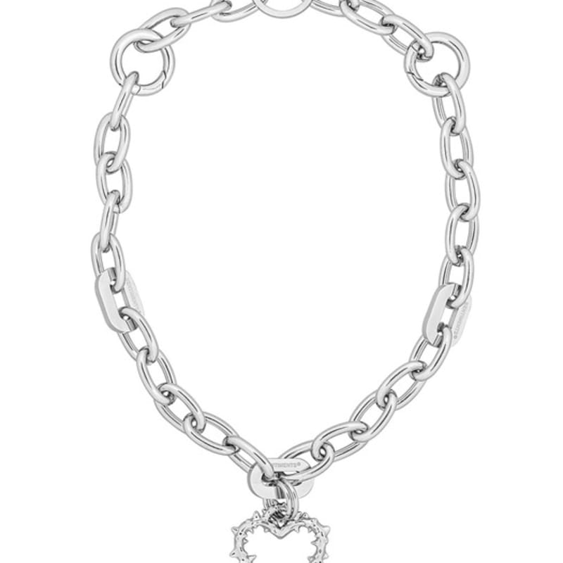 

SENTIMENTS no.608 [SILVER] SPIKY HEART NECKLACE Silver