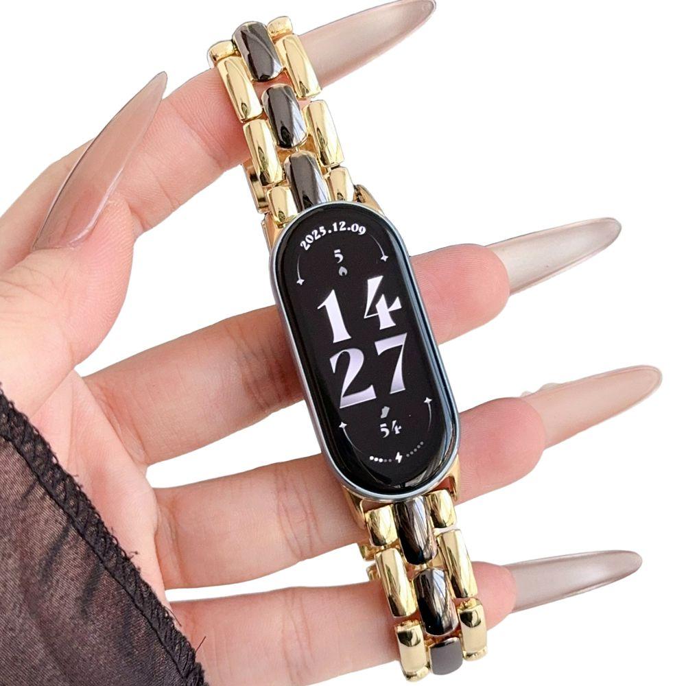Slim Metal Watch Band for Mi Band 8/9/10 Bracelet Redmi Watch 4 5 6 Adjustable Watch Strap Replacement Mi Band 8Pro 9Pro Correa