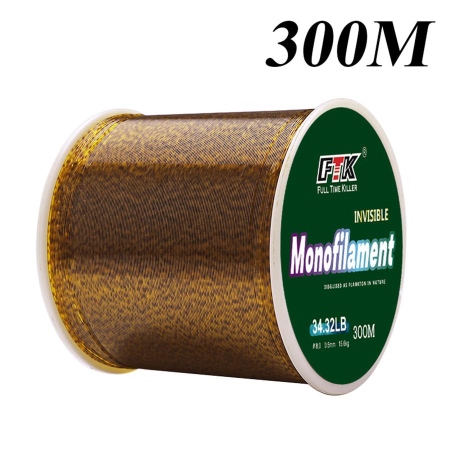 300M ציפוי פלואורוקרבון חוט דיג 0.20 מ"מ-0.60 מ"מ 7.15LB-45LB סיבי פחמן לידר קו דיג פיתוי חוט שוקע חוט יפן