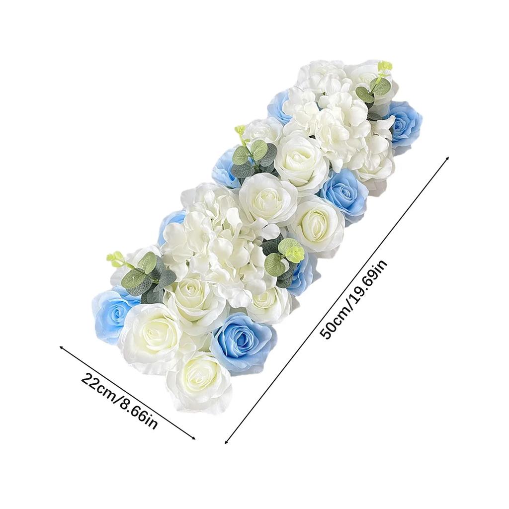Flower Row Hanging Decoration Artificial Flower DIY Wedding Wall Arrangement Peony Rose Arch Backdrop Background Plants Wall Pad