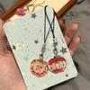 K82 Mobile Phone Lanyard, Clear and Transparent Printed Apple Keychain Pendant, Ins Super Fairy Schoolbag and Pen Case Pendant