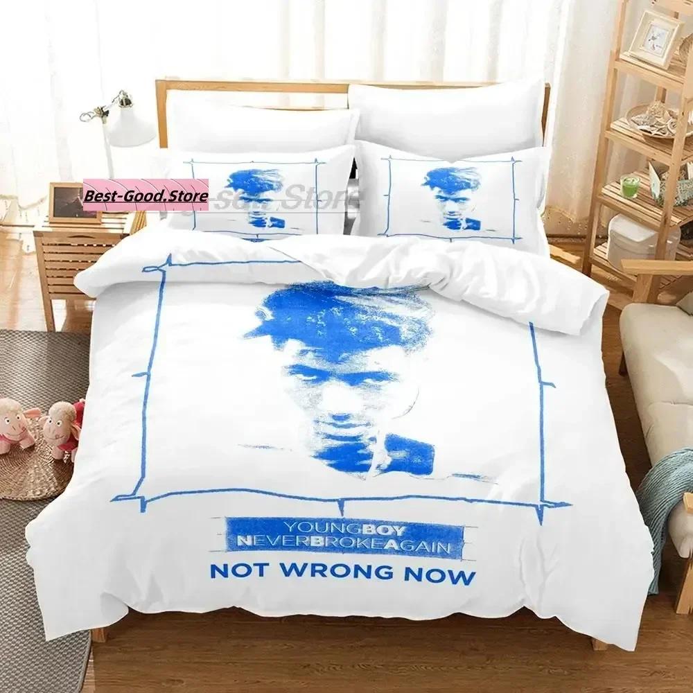 Rap YoungBoy Never Broke Again Beding Set Single Twin Print With Pilowcase Bed Soft Duvet Cover Single Double Quen Super King-Sized Dimensionsd