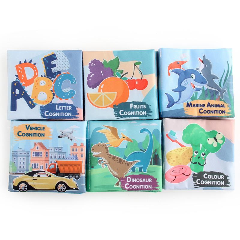 Children's Educational Alphabet Cloth Book Tear-resistant With Sound Paper 3d Dinosaur Ocean Cloth Book