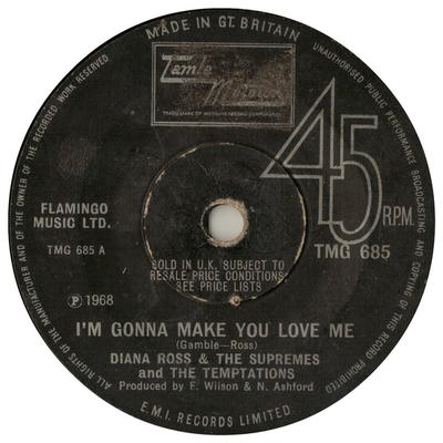 7-Zoll Schallplatte SUPREMES & TEMPTATIONS - I'm Gonna Make You Love Me TMG685 Tamla Motown 1969 UK Soul/Funk Gebraucht